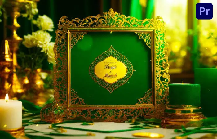 Trendy 3D Arabic Wedding Photo Frame Slideshow